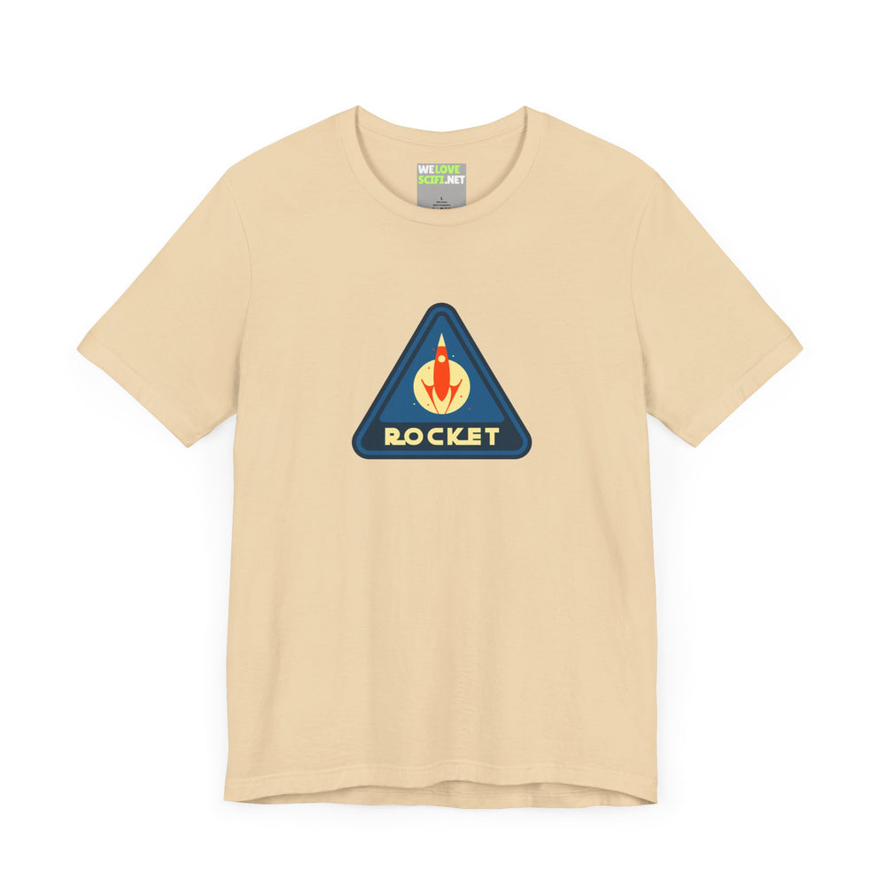 retro sci-fi t-shirt-Rocket Sign Retro Sci-Fi T-Shirt