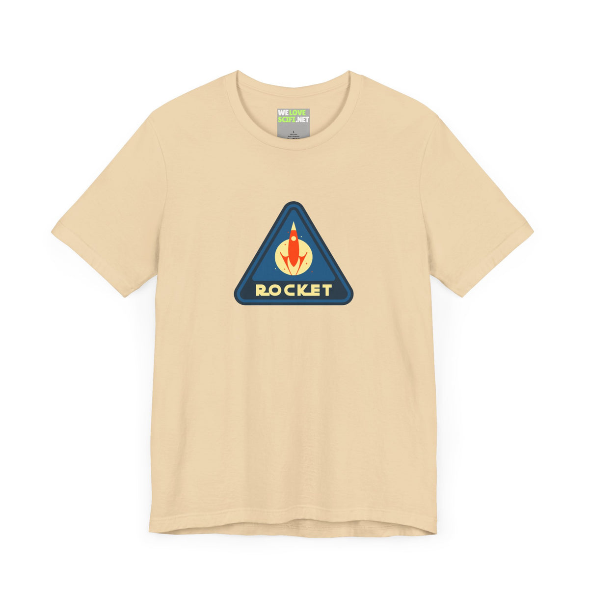 retro sci-fi t-shirt-Rocket Sign Retro Sci-Fi T-Shirt