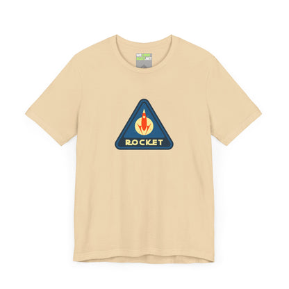 retro sci-fi t-shirt-Rocket Sign Retro Sci-Fi T-Shirt