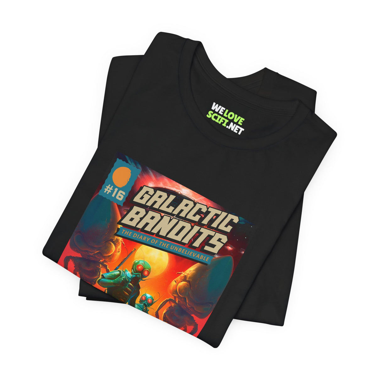 Galactic Bandits Retro Sci-Fi T-Shirt-welovescifi.net