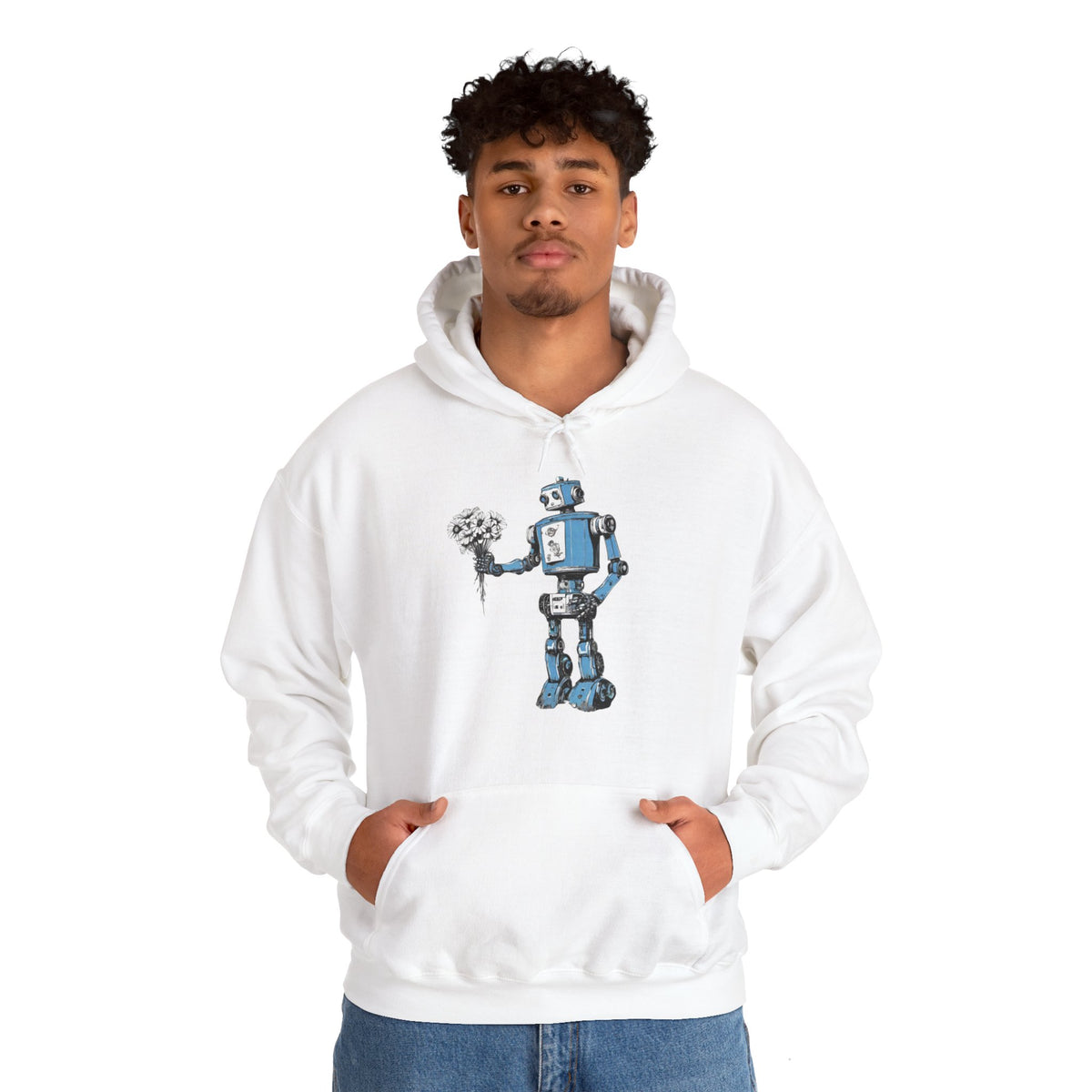 You Never Bring Me Flowers Robot Spaceart Sci-Fi Hoodie-welovescifi.net