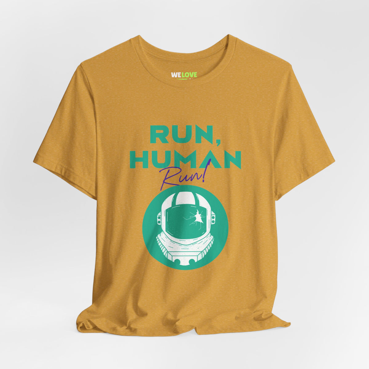 Run Human Run Funny Sci-Fi T-Shirt