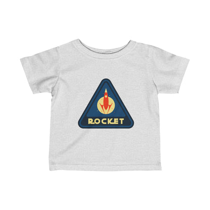 Rocket Sign Infant Tee - Sci-Fi Fine Jersey for Babies