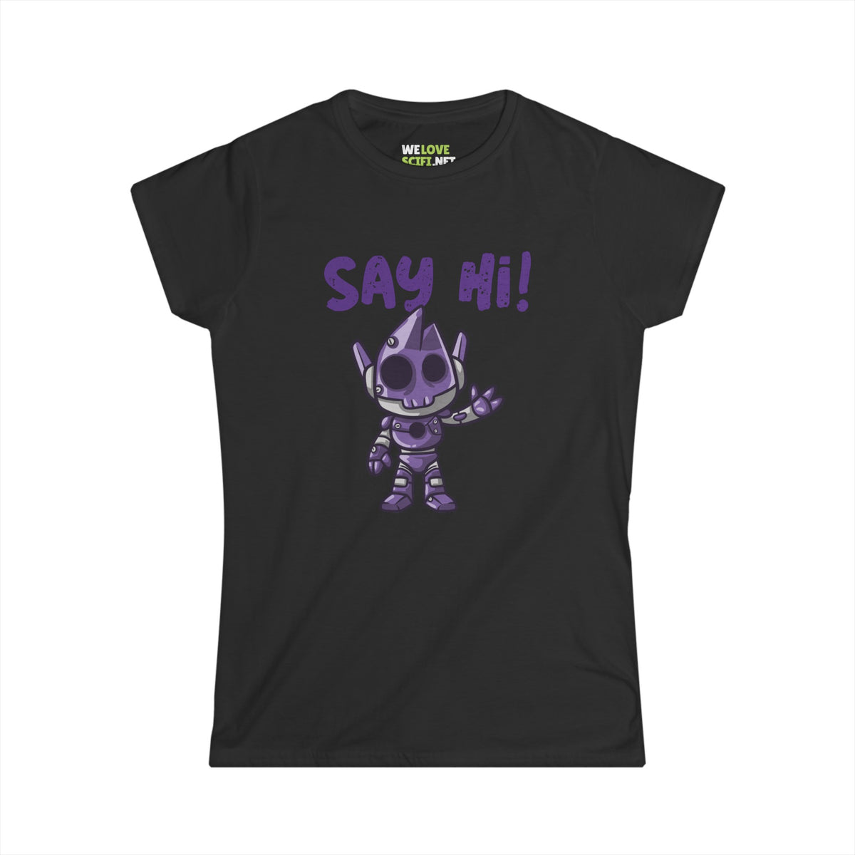 Funny Alien Woman's Tee - Say Hi with Humor | We Love Sci-Fi