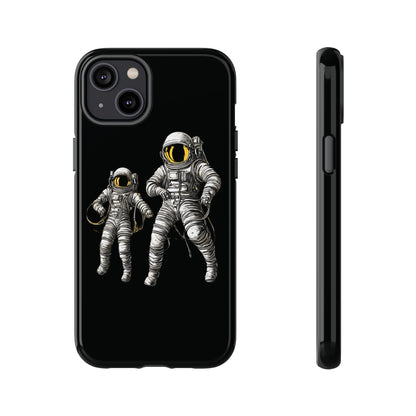 Astronauts Floating Tough iPhone Mobile Cases-welovescifi