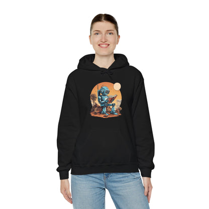 Sci-Fi Hoodie | Learn About Humans Robot Space Art 