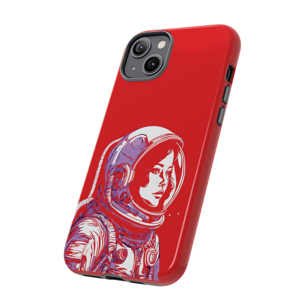 Duotone SpaceGirl SpaceArt Tough iPhone Mobile Cases