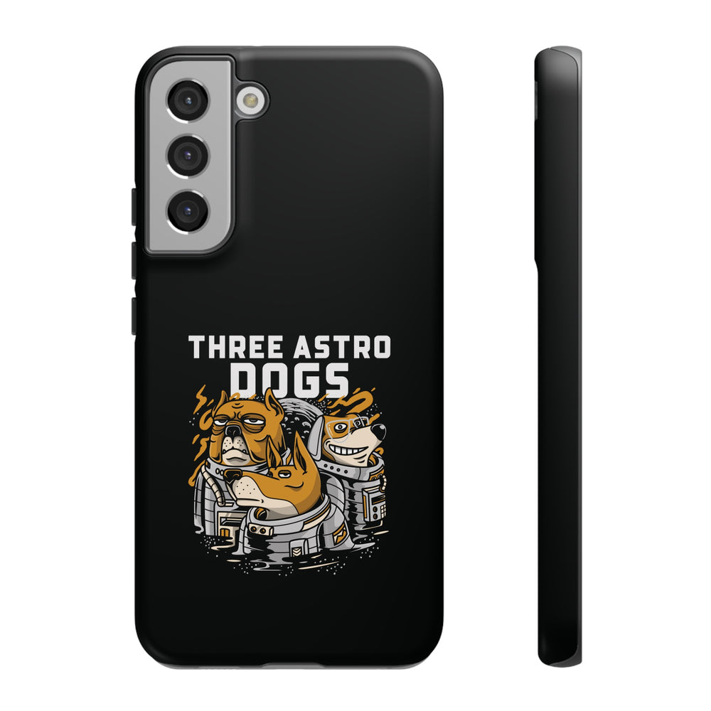 Three Astro Dogs Funny Sci-Fi Tough Samsung Galaxy Mobile Cases-welovescifi.net