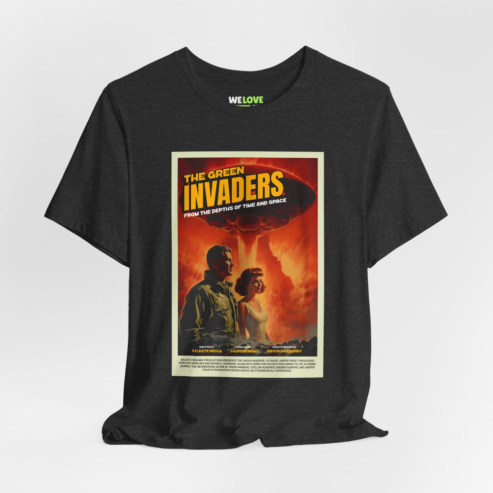 Retro Sci-Fi T-Shirt: The Green Invaders | We Love Sci-Fi