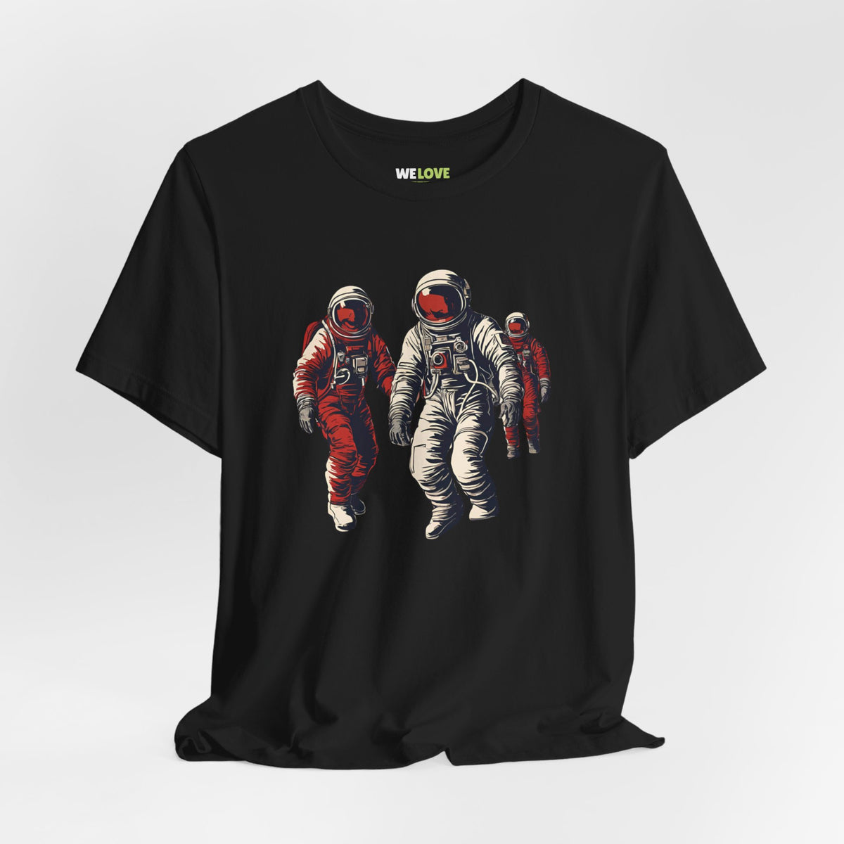 Astronauts In Red Sci-Fi T-Shirt-welovescifi.net