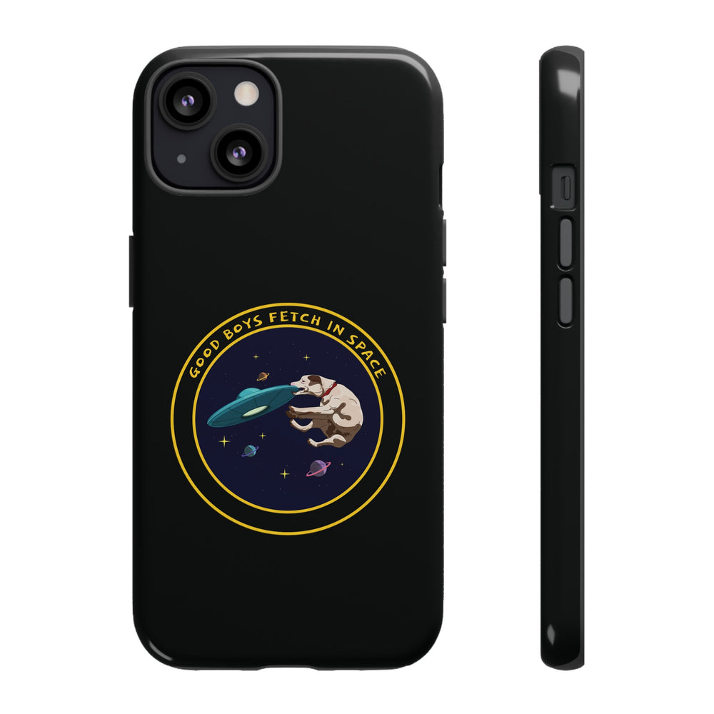 Good Boys Fetch in Space: Funny Dog Sci-Fi iPhone Cases