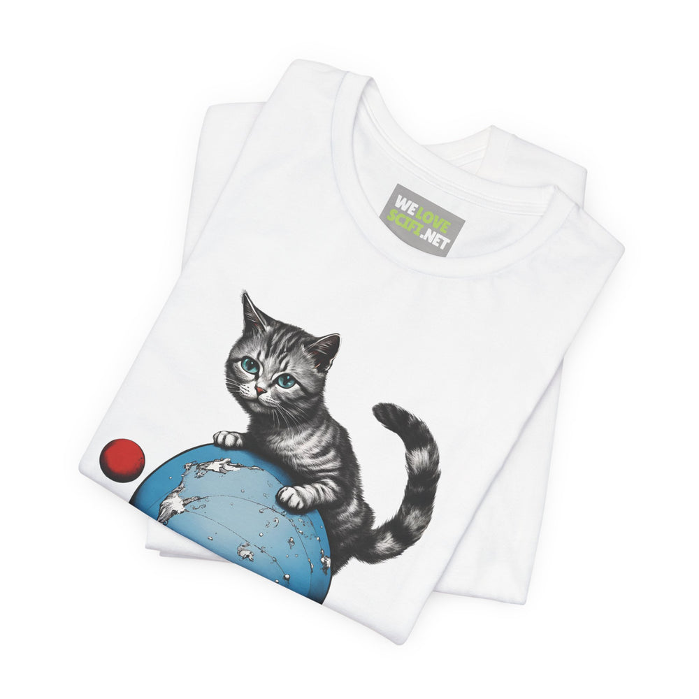 Space Player Cat 3 Sci-Fi T-Shirt | We Love Sci-Fi