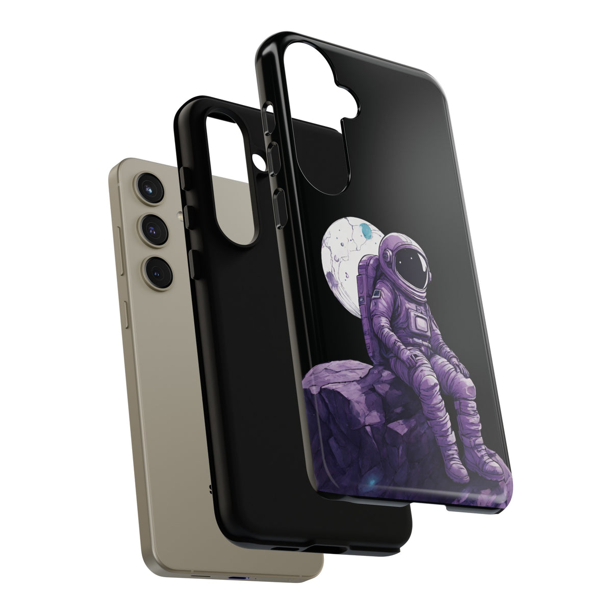 Art Samsung Galaxy Mobile Cases Still Waiting Astronaut