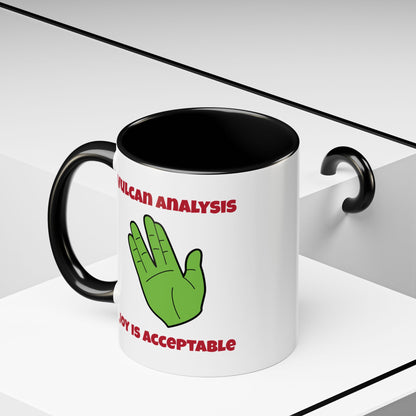 Vulcan Analysis Funny Spock Christmas Accent Mug-welovescifi.net