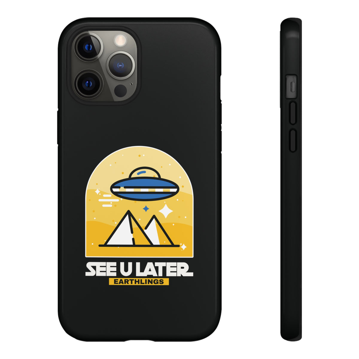 Funny UFO iPhone Cases - See You Later Earthlings