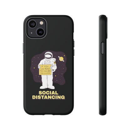 Social Distancing Astronaut iPhone Cases