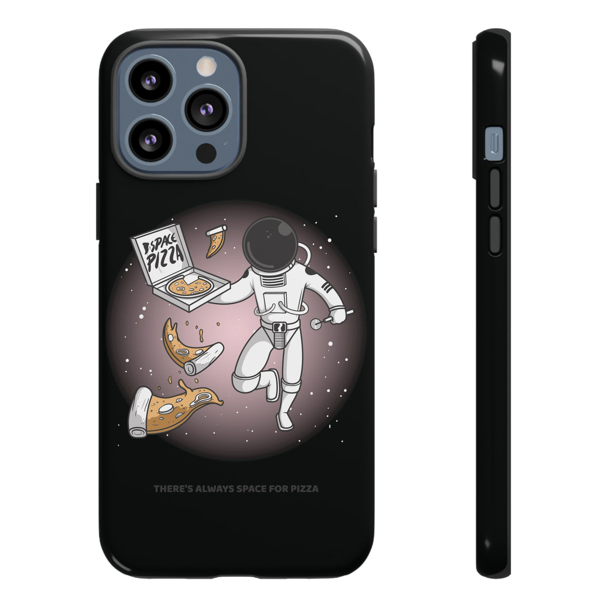 Space Pizza Case | Funny Astronaut Sci-Fi iPhone Cover