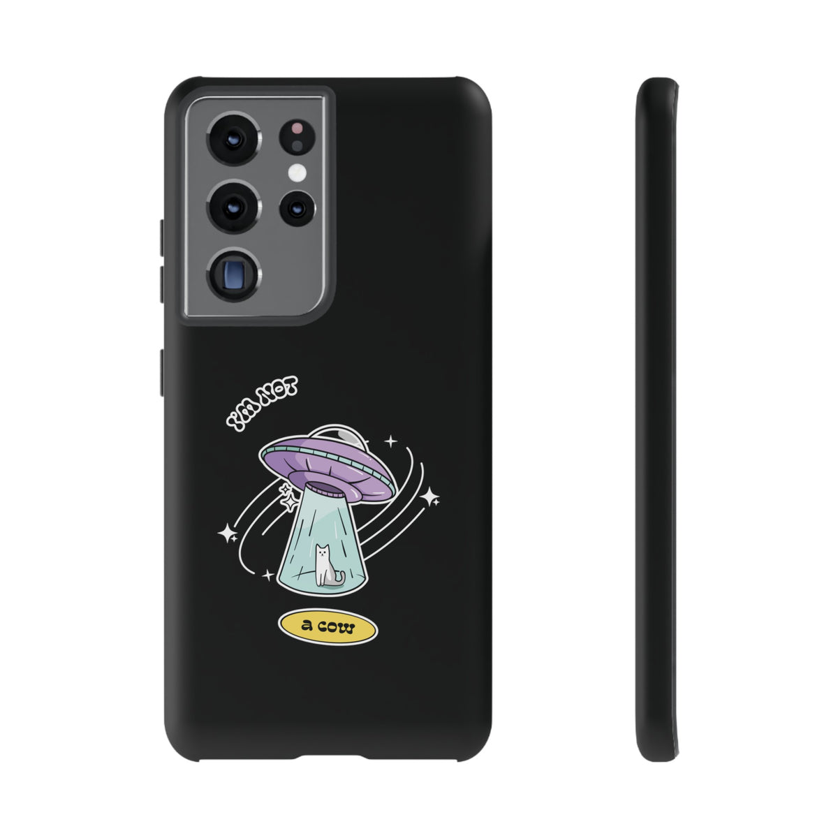 Sci-Fi UFO Samsung Galaxy Mobile Cases - Funny Roswell Cow