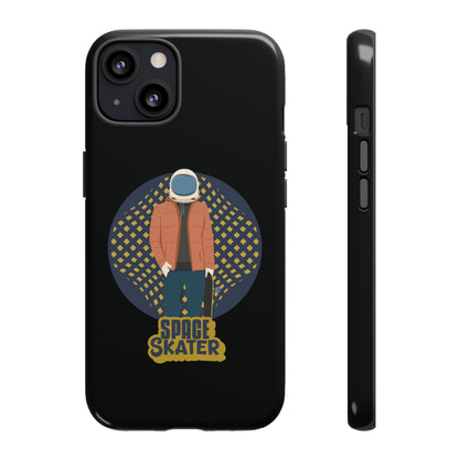 Space Skater Astronaut Sci-Fi Tough iPhone Mobile Cases