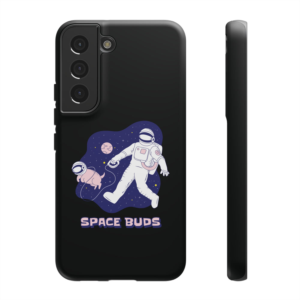 Space Buds Samsung Galaxy Cases Astronaut Dog SciFi Design