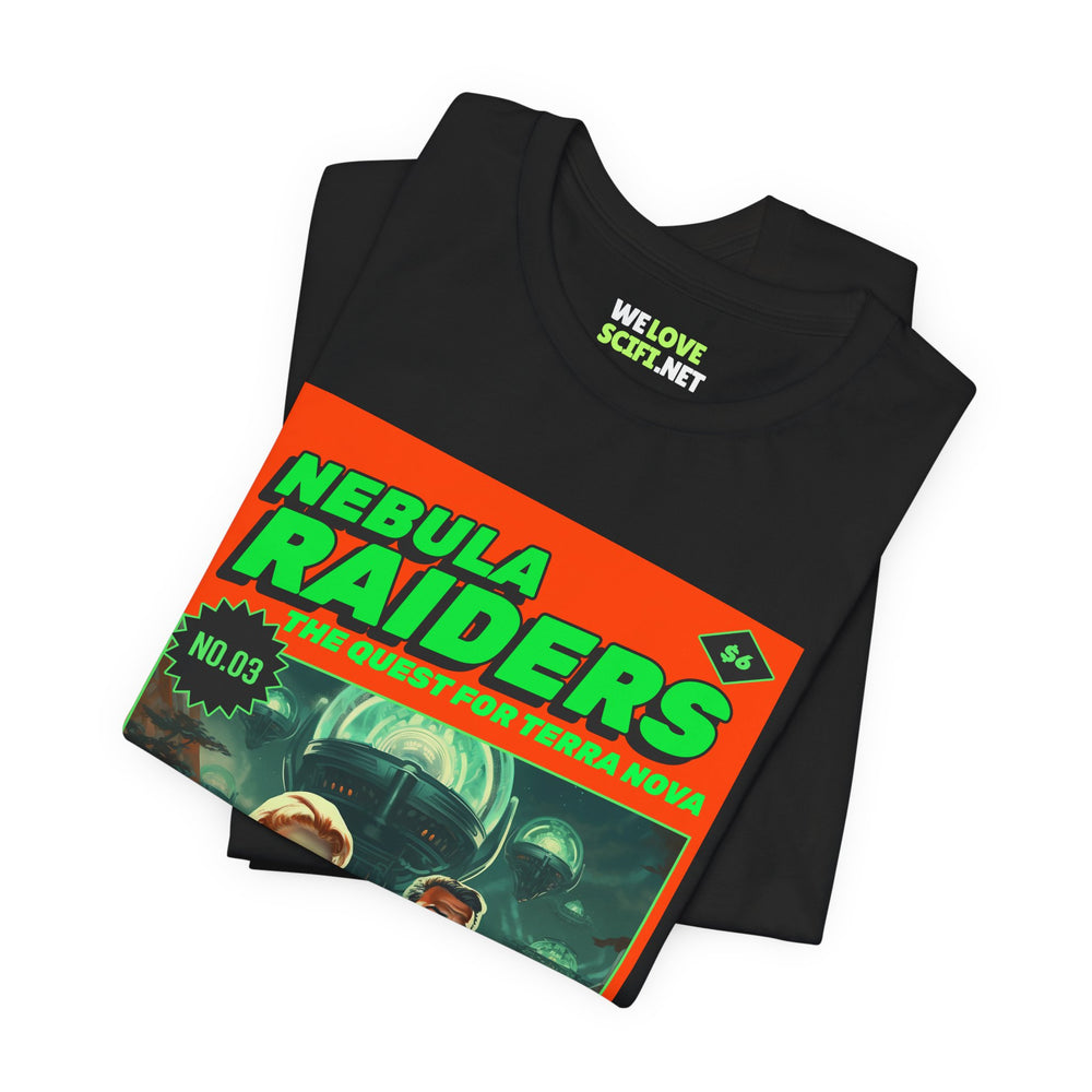 Nebula Raiders Retro Sci-Fi T-Shirt | Retro Sci-Fi T-Shirt