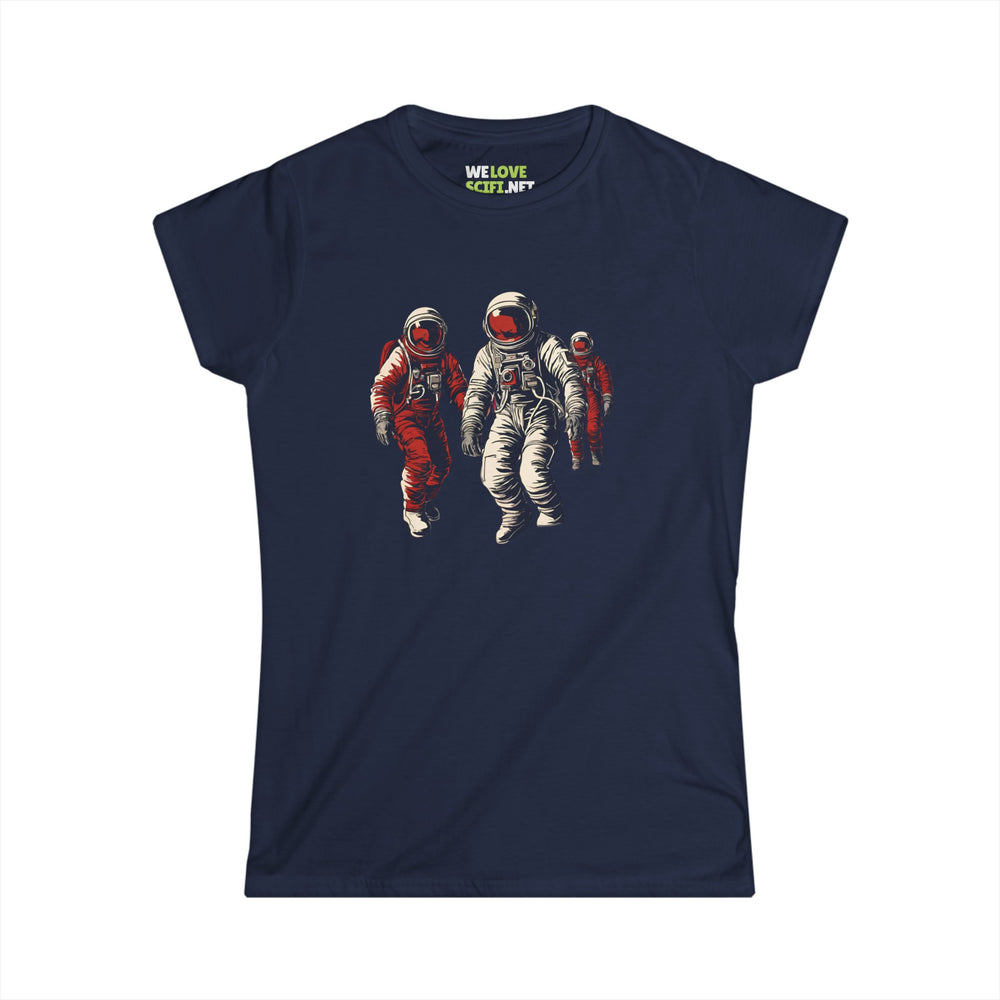 Astronauts In Red Woman's Tee-welovescifi.net