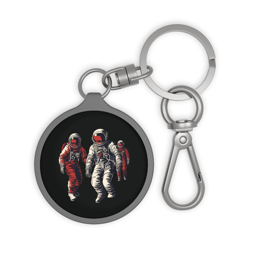 Astronauts In Red Keyring Tag-welovescifi.net