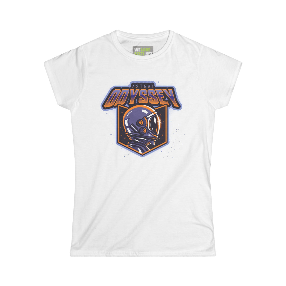 Astral Odyssey Astronaut Woman's Tee-welovescifi.net