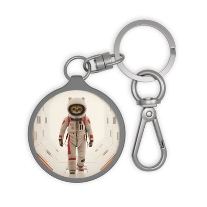 Cat Odyssey Funny Astronaut Keyring Tag-welovescifi.net