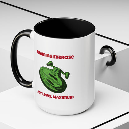 Training For Joy Funny SciFi Christmas Accent Mug-welovescifi.net