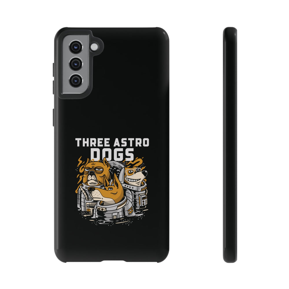 Three Astro Dogs Funny Sci-Fi Tough Samsung Galaxy Mobile Cases-welovescifi.net