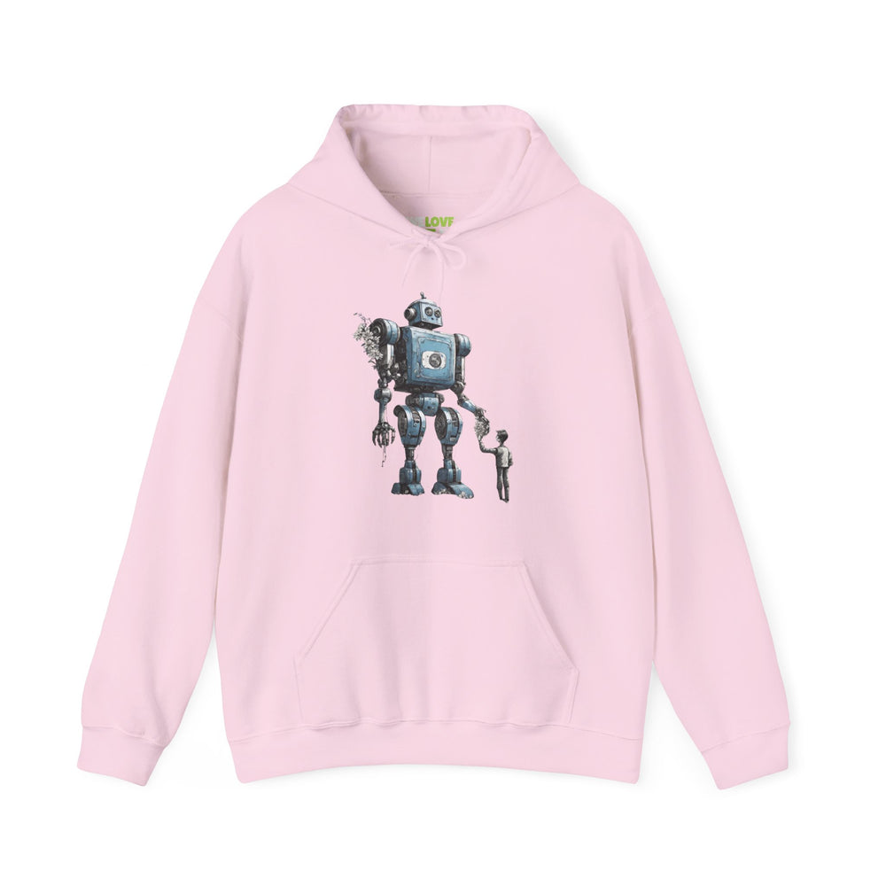 Bringing You Flower Robot Spaceart Sci-Fi Hoodie-welovescifi