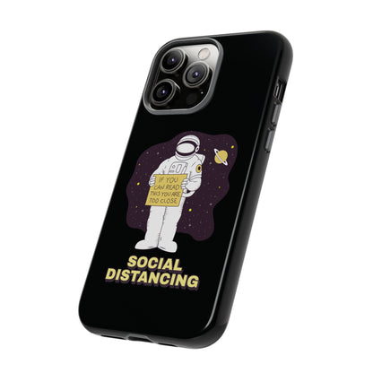 Social Distancing Astronaut iPhone Cases