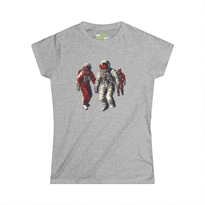 Astronauts In Red Woman's Tee-welovescifi.net