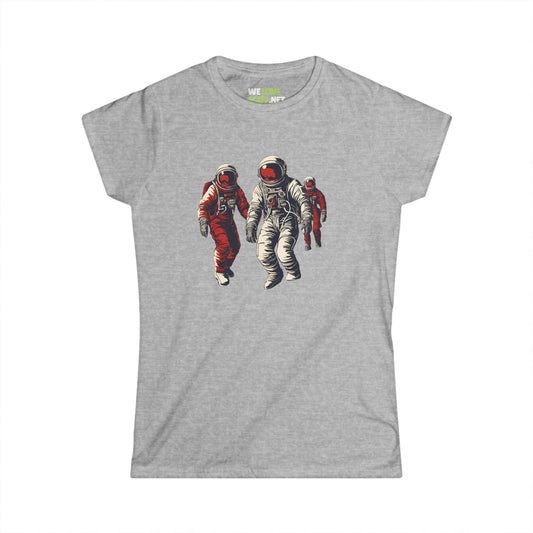 Astronauts In Red Woman's Tee-welovescifi.net