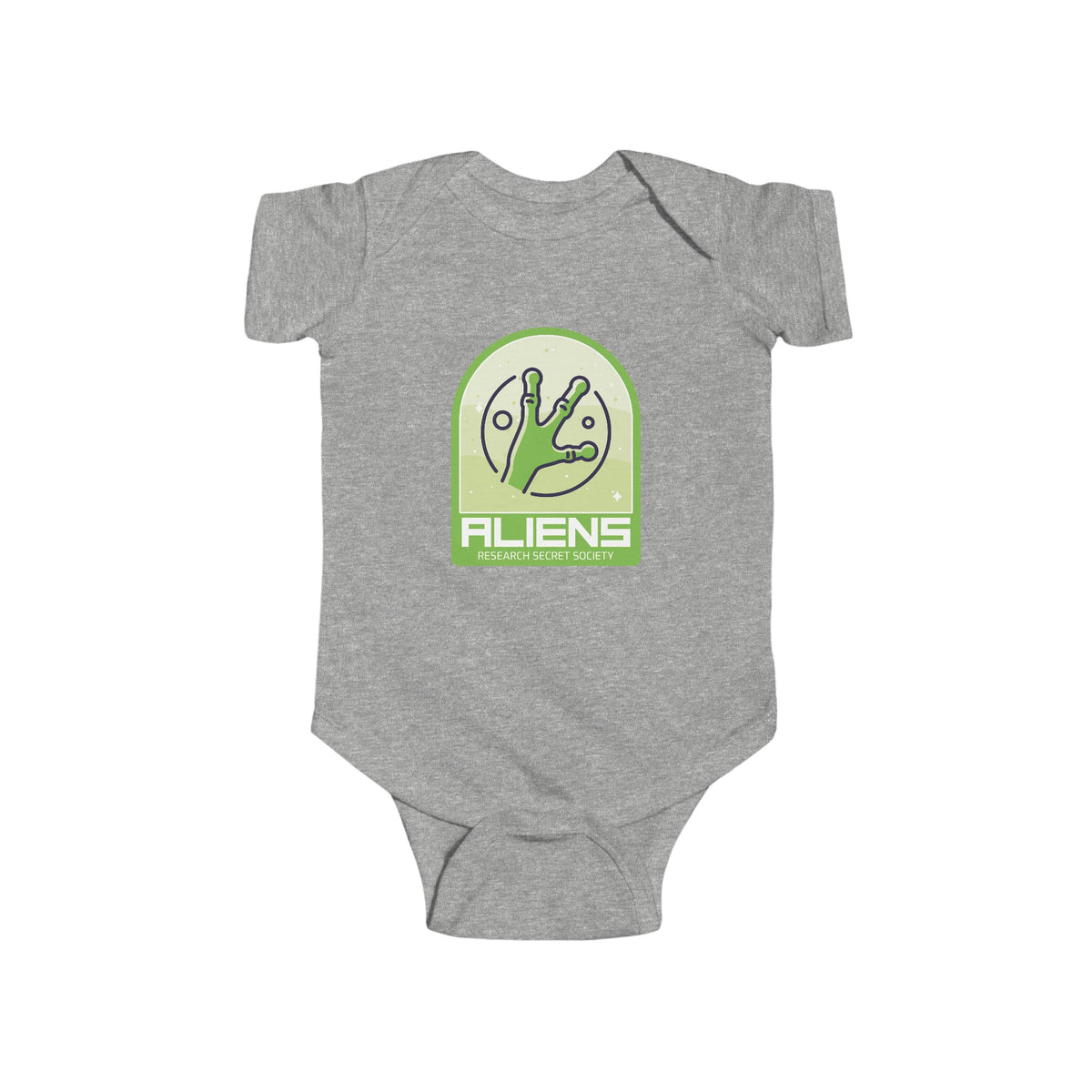 Funny Aliens Research UFO Baby Bodysuit - WeLoveSciFi.net