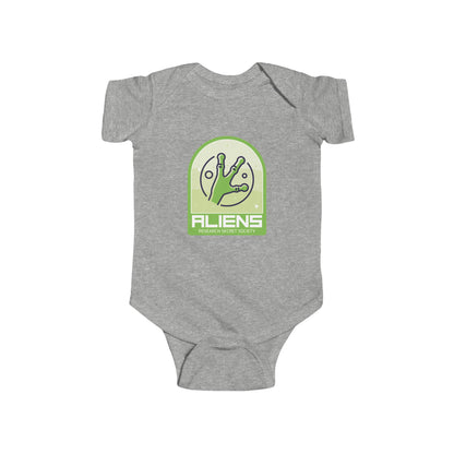 Funny Aliens Research UFO Baby Bodysuit - WeLoveSciFi.net