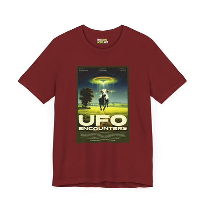 UFO Encounters Retro Sci-Fi T-Shirt-welovescifi.net