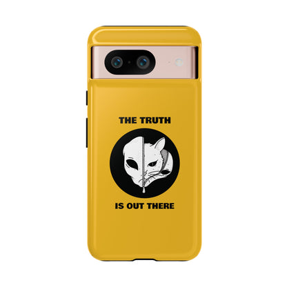 The Truth Is Outthere Funny Cat UFO Tough Google Pixel Mobile Cases-welovescifi.net