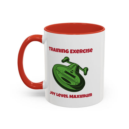 Training For Joy Funny SciFi Christmas Accent Mug-welovescifi.net