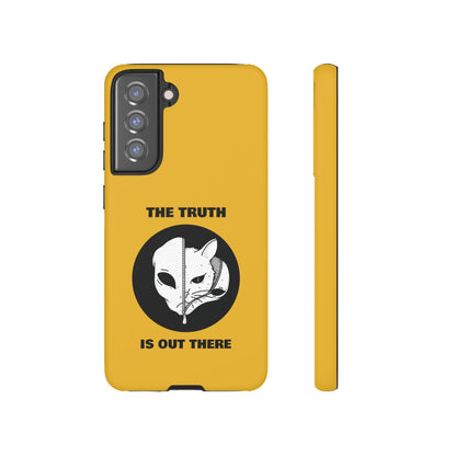 The Truth Is Outthere Funny Cat UFO Tough Samsung Galaxy Mobile Cases-welovescifi.net