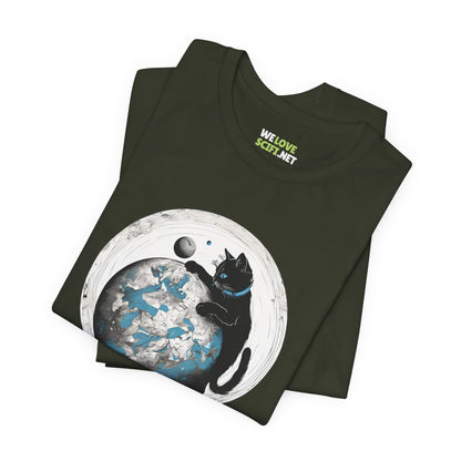 Space Player Cat Sci-Fi T-Shirt | WeLoveSciFi