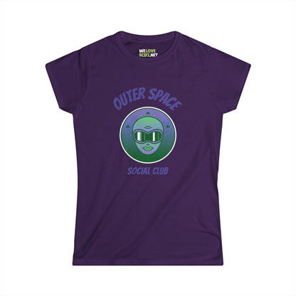 Outer Space Social Club Tee | Women's Astronaut T-Shirt