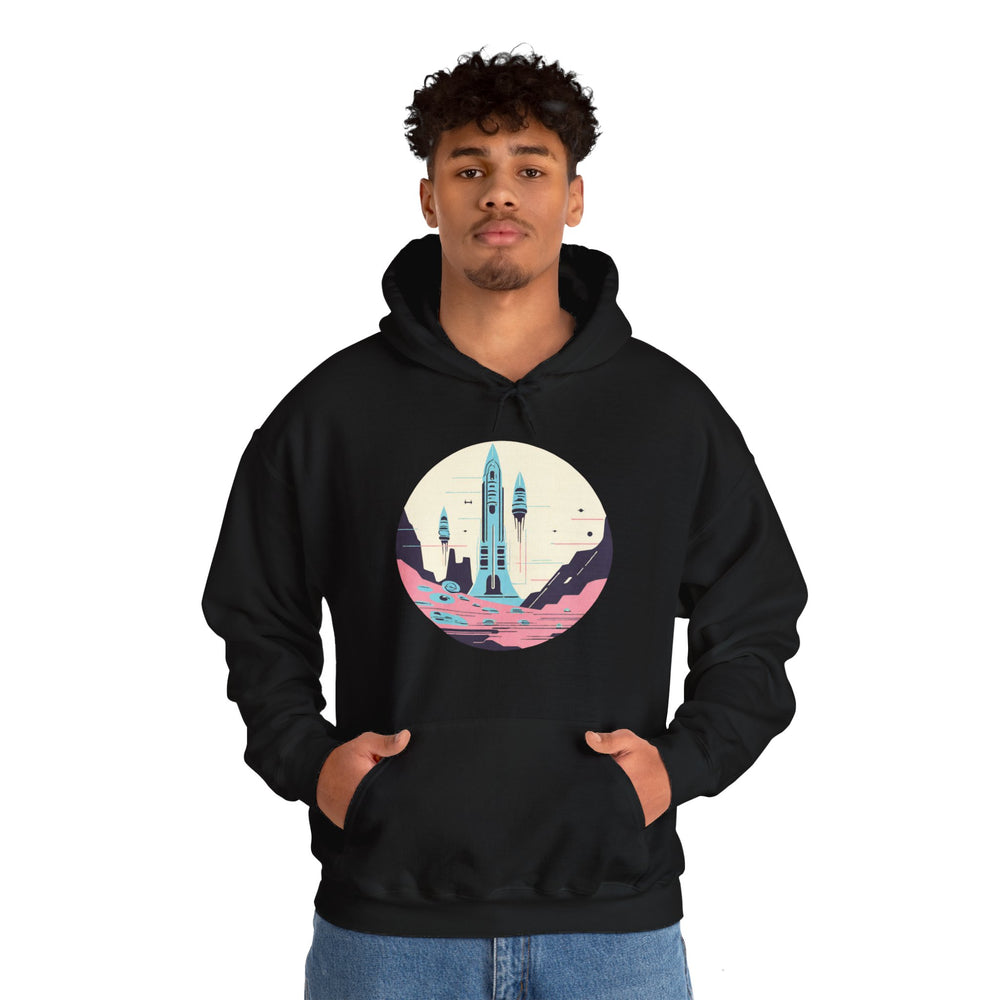 Space Art Hoodie - Sci-Fi Design for Space Enthusiasts