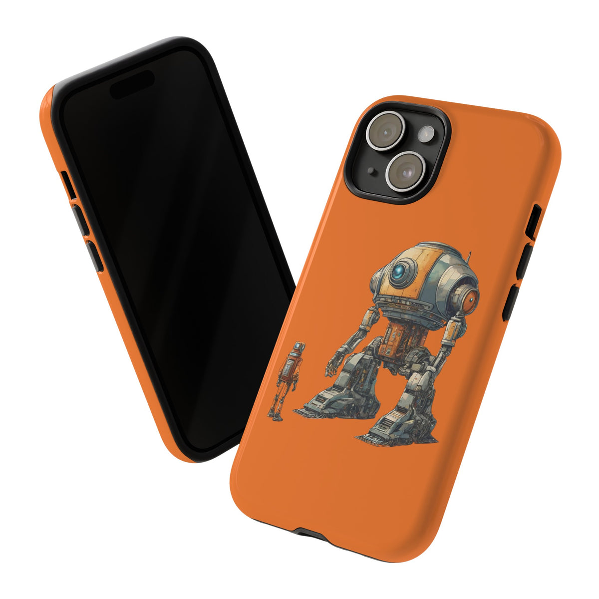 Robot Space Art iPhone Cases | Sci-Fi Tough Mobile Covers