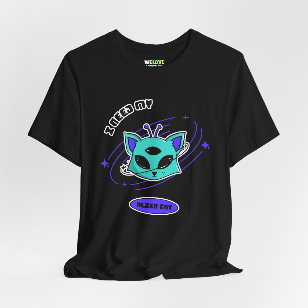 Alien Cat Sci-Fi T-Shirt | Unique UFO Design | WeLoveSciFi