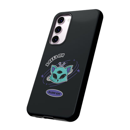 Alien Cat Galaxy Case Funny Sci-Fi Tough Samsung Mobile Case