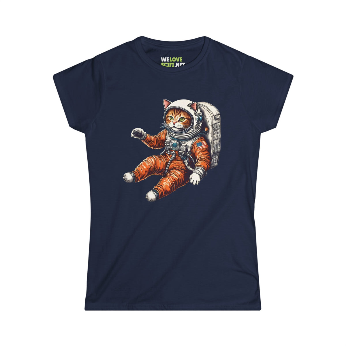 Redhead Spacecat Tee - Astronaut Women's Shirt | WeLoveSciFi