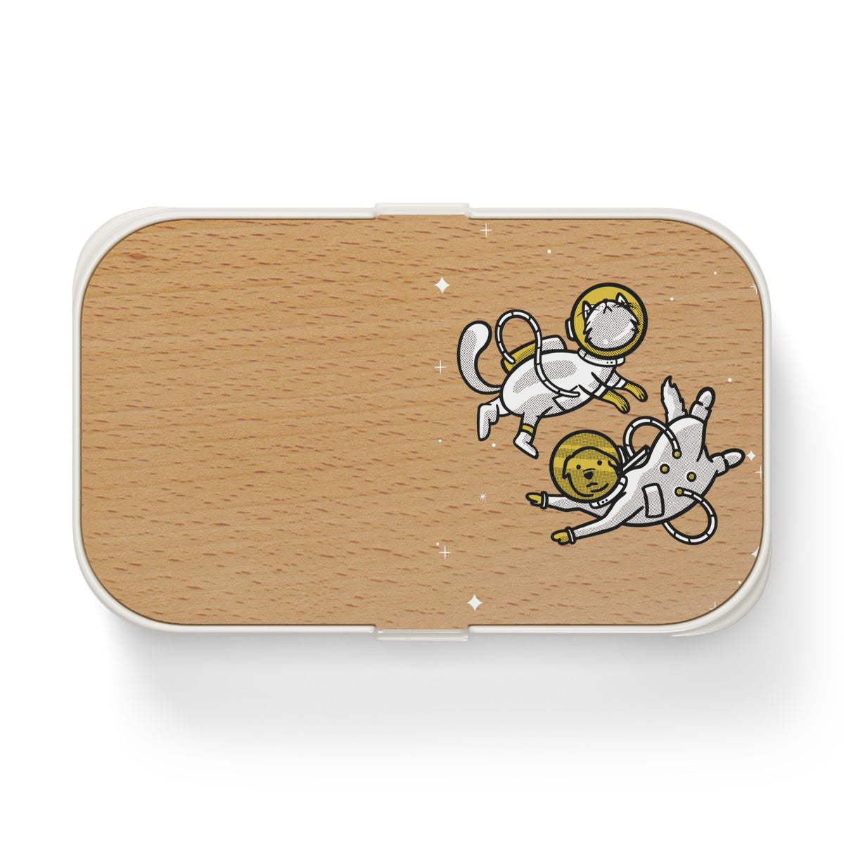 Astro Friends Cat And Dog Astronaut  Lunch Box-welovescifi