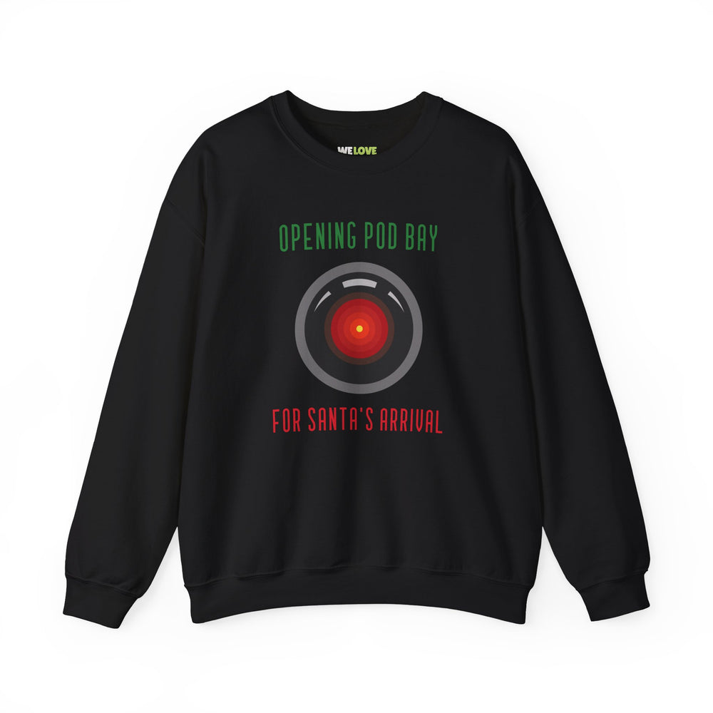 Opening Pod Bay Funny HAL9000 Christmas Crewneck Sweatshirt-welovescifi.net